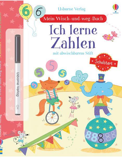 Usborne Publishing Mein Wisch-und-weg-Buch Schulstart: Ich lerne Zahlen (Deutsch, 2017, Hannah Watson)