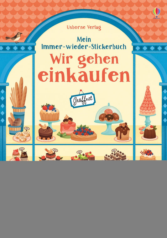 Usborne Publishing Mein Immer-wieder-Stickerbuch: Wir gehen einkaufen