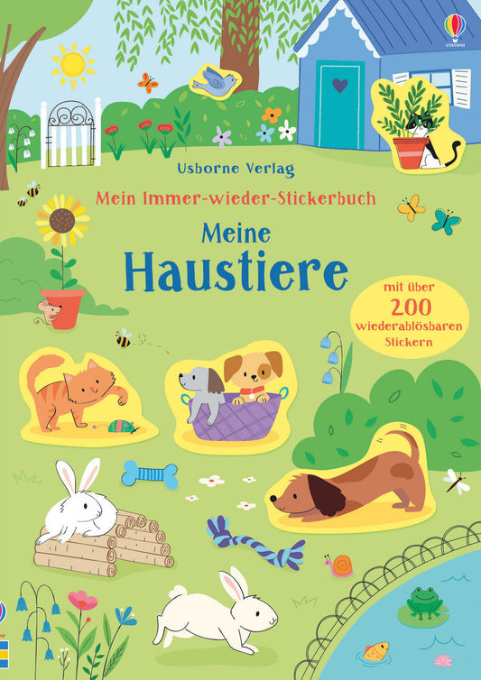 Usborne Publishing Mein Immer-wieder-Stickerbuch: Meine Haustiere