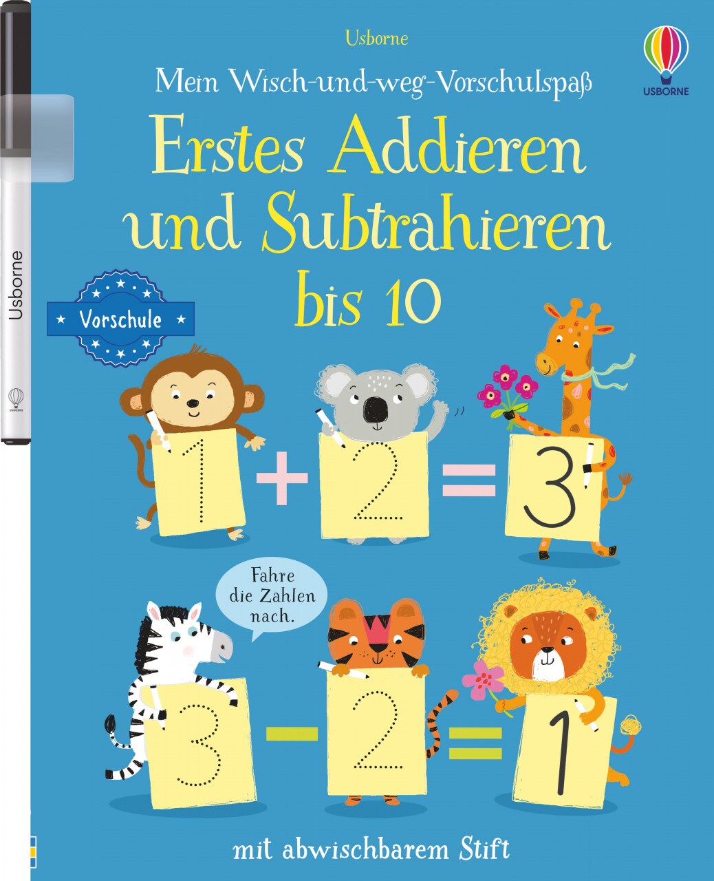 Usborne Publishing Mein Wisch-und-weg-Vorschulspaß: Erstes Addieren und Subtrahieren bis 10 (Deutsch, 2022)