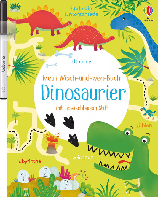 Usborne Publishing Mein Wisch-und-weg-Buch: Dinosaurier (Deutsch, 2022, Kirsteen Robson)