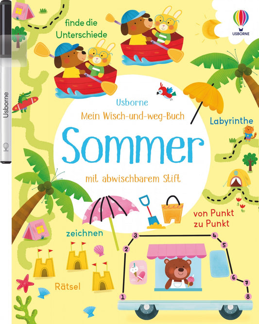 Usborne Publishing Mein Wisch-und-weg-Buch: Sommer (Deutsch, 2022, Kirsteen Robson)