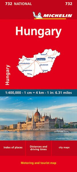 Abrams & Chronicle Hungary - Michelin National Map 732