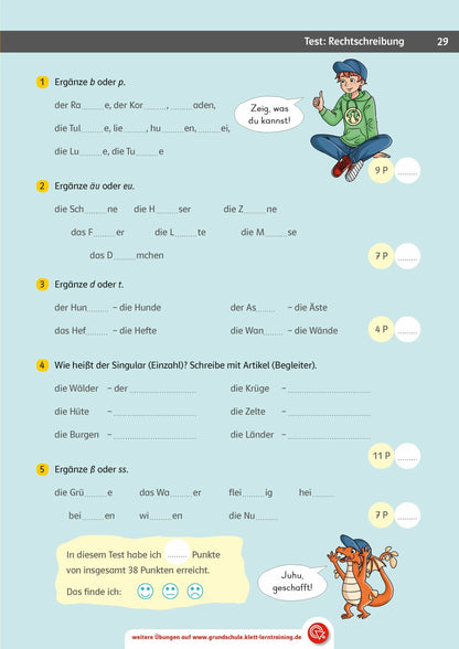 Klett Team Drachenstark: Das grosse Trainingsbuch Deutsch 2. Klasse