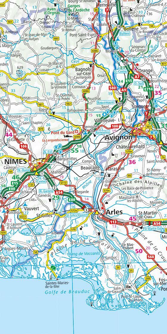 Hallwag Kümmerly+Frey KÜMMERLY+FREY Strassenkarte 325901238 Frankreich Nord&Süd 1:600'000