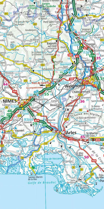 Hallwag Kümmerly+Frey KÜMMERLY+FREY Strassenkarte 325901238 Frankreich Nord&Süd 1:600'000