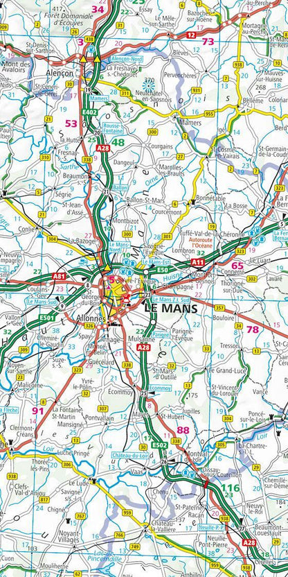 Hallwag Kümmerly+Frey KÜMMERLY+FREY Strassenkarte 325901238 Frankreich Nord&Süd 1:600'000