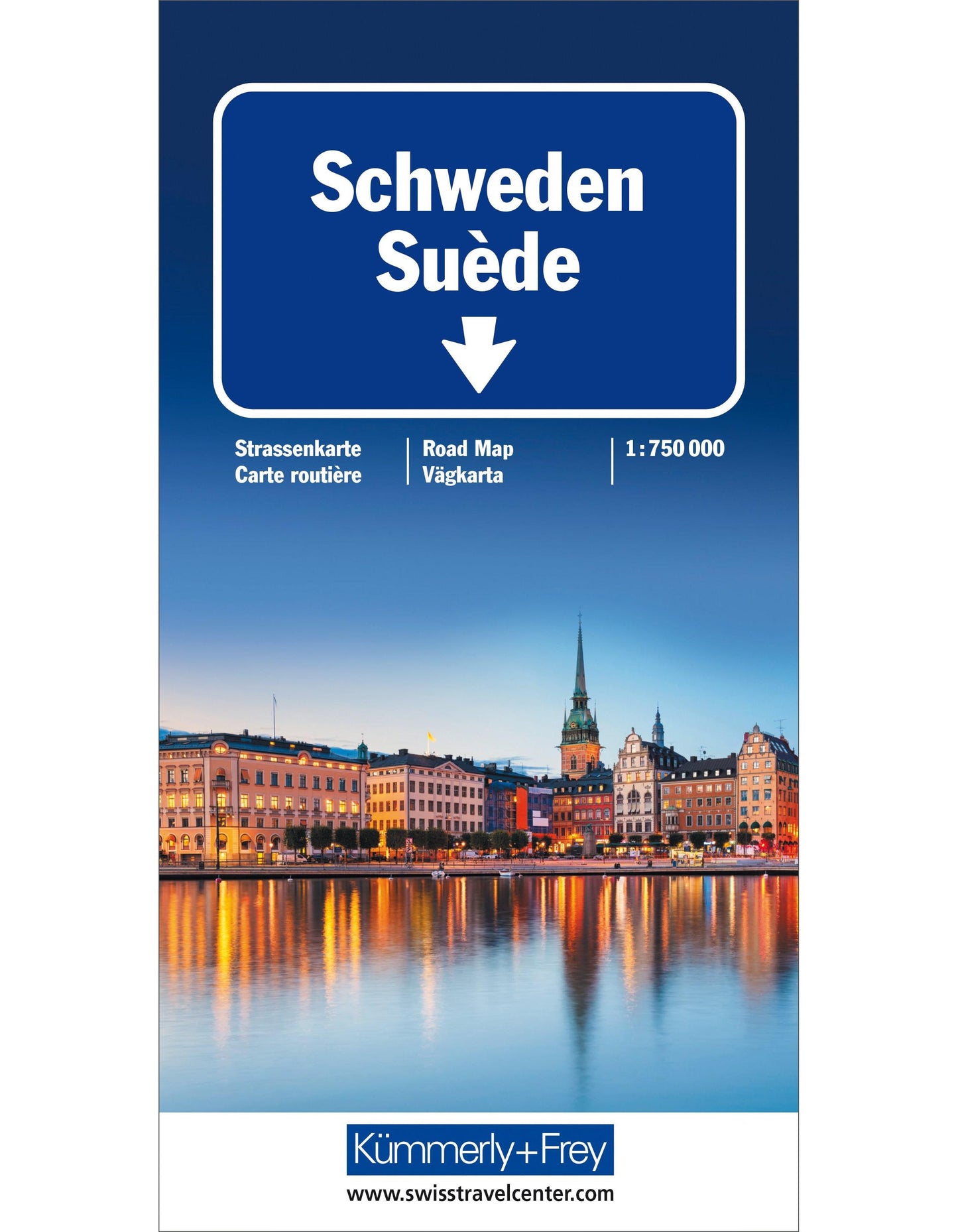 Hallwag Kümmerly+Frey Strassenkarte 325901158 Schweden 1:750'000