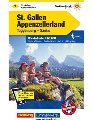 Hallwag Kümmerly+Frey St. Gallen-Appenzellerland 60000