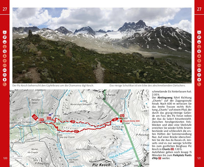 Hallwag Kümmerly+Frey Graubünden Nord Wanderführer (Deutsch, 2021, Wolfgang Heitzmann, Hallwag Kümmerly+Frey AG)