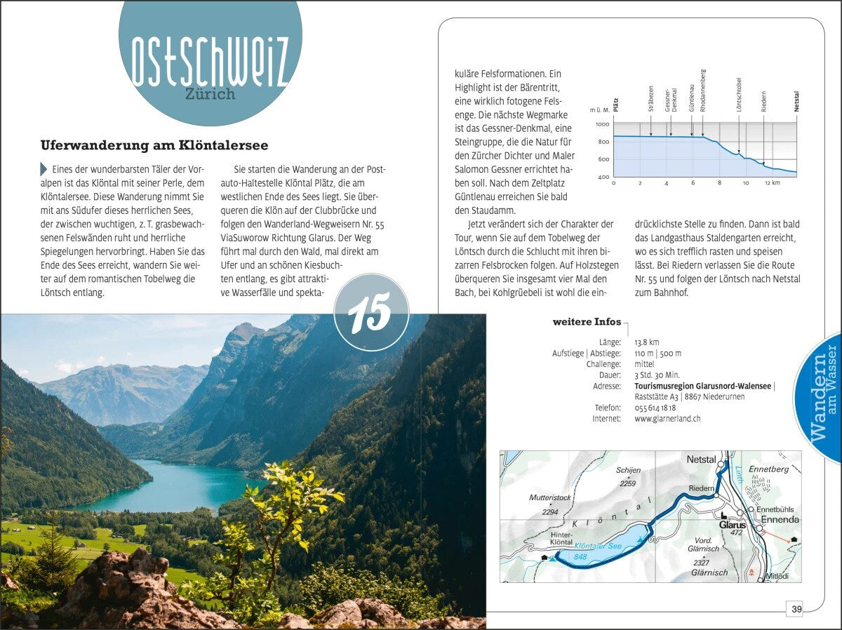 Kümmerly+Frey Erlebnis Schweiz Wandern am Wasser - Wanderführer