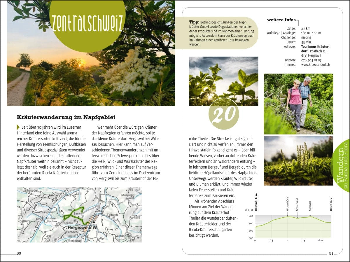 Hallwag Kümmerly+Frey Wandern zu Flora und Fauna Erlebnis Schweiz (Deutsch, 2022, Hallwag Kümmerly+Frey AG)