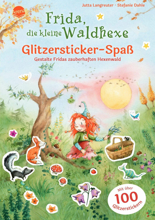 Arena Frida, die kleine Waldhexe. Glitzersticker-Spaß. Gestalte Fridas zauberhaften Hexenwald