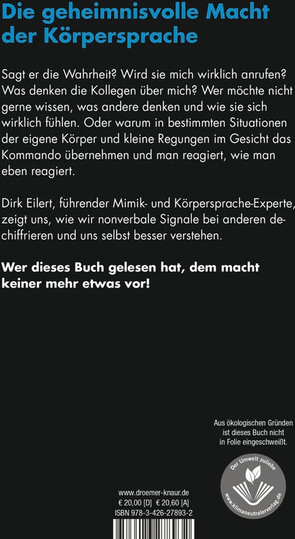 Droemer Knaur Was dein Gesicht verrät (Deutsch, 2022, Dirk Eilert)