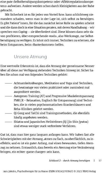 Trias Psychotherapie für zu Hause (Deutsch, 2023, Birgit Jakobs)