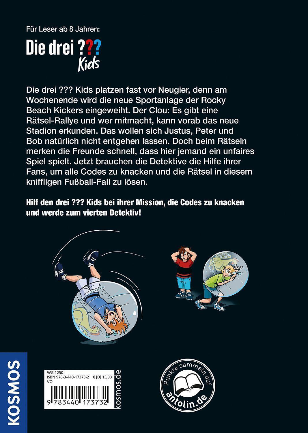 Kosmos Die drei ??? Kids, Mission Fußball-Code (Deutsch, 2022, Nina Schiefelbein, Marco Armbruster)