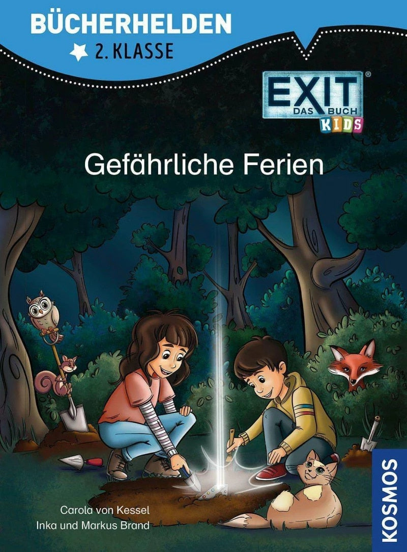 Kosmos EXIT® - Das Buch Kids, Bücherhelden 2. Klasse, Gefährliche Ferien (Deutsch, 2023, Carola von Kessel, Inka Brand, Halszka Nazarczuk, Markus, Brand)