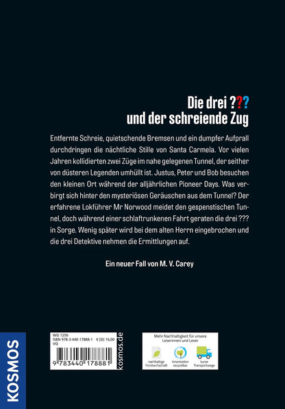 Kosmos Die drei ??? und der schreiende Zug (Deutsch, 2024, M. V. Carey, Andreas Ruch)