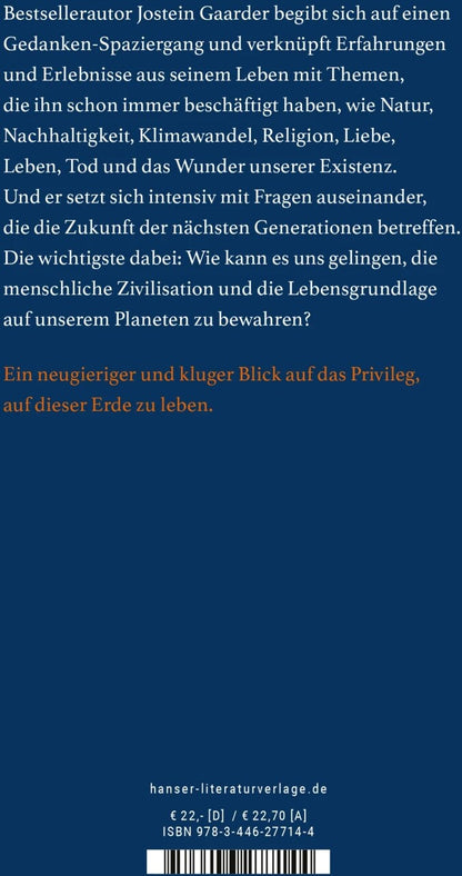 Hanser Ist es nicht ein Wunder, dass es uns gibt? (Deutsch, 2023, Jostein Gaarder, Gabriele Haefs)
