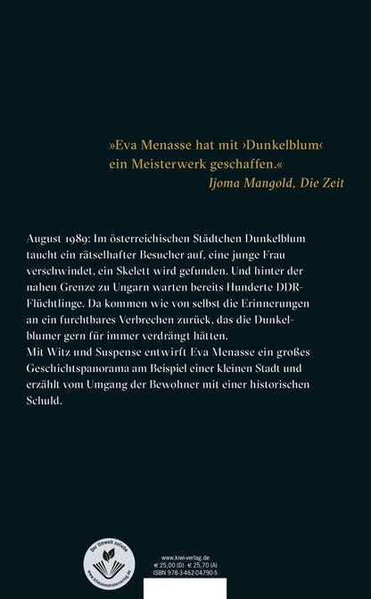 Kiepenheuer & Witsch Dunkelblum (Deutsch, 2021, Eva Menasse)