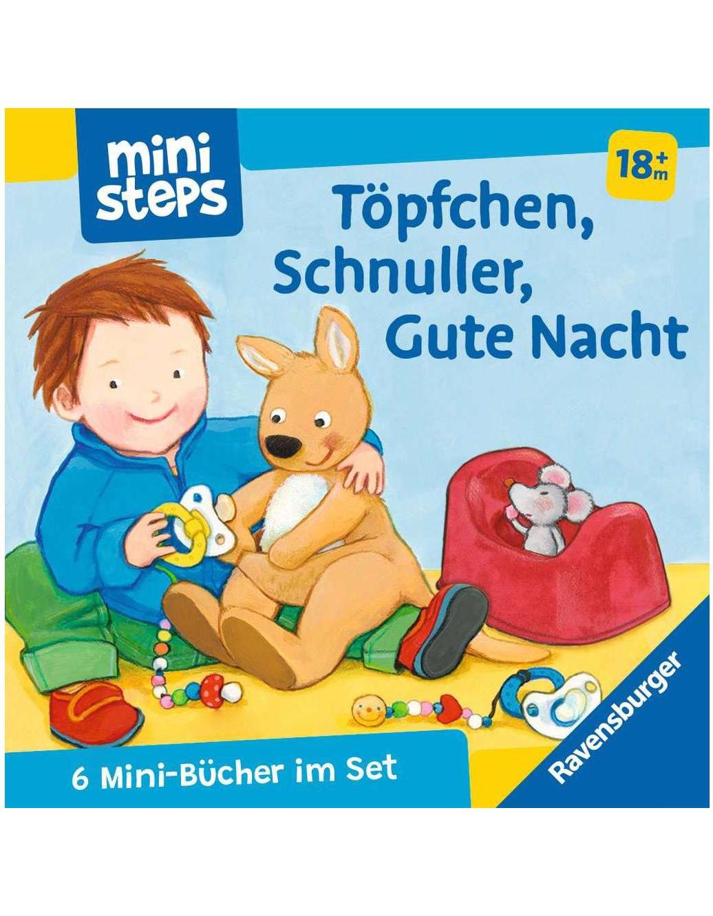 Ravensburger ministeps: Mein erster Bücher-Würfel: Töpfchen, Schnuller, Gute Nacht (Bücher-Set) (Deutsch, 2023, Martina Kohl, Katja Senner, Susanne Szesny, Ava-Barb Yaga)