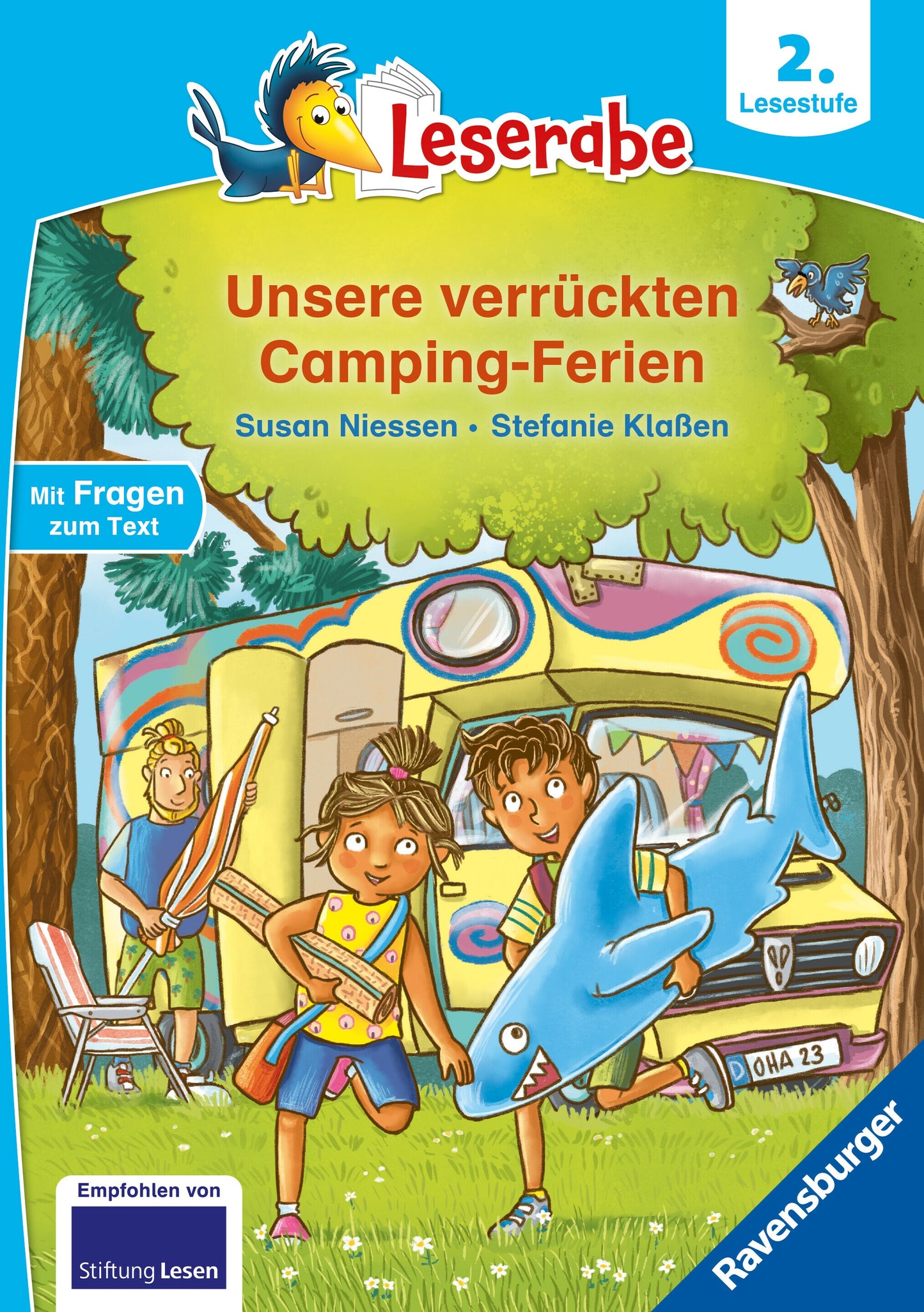 Ravensburger Leserabe - 2. Lesestufe: Unsere verrückten Camping-Ferien (Deutsch, 2024, Susan Niessen, Stefanie Klassen)