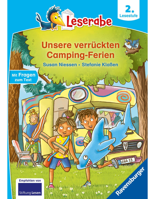Ravensburger Leserabe - 2. Lesestufe: Unsere verrückten Camping-Ferien (Deutsch, 2024, Susan Niessen, Stefanie Klassen)