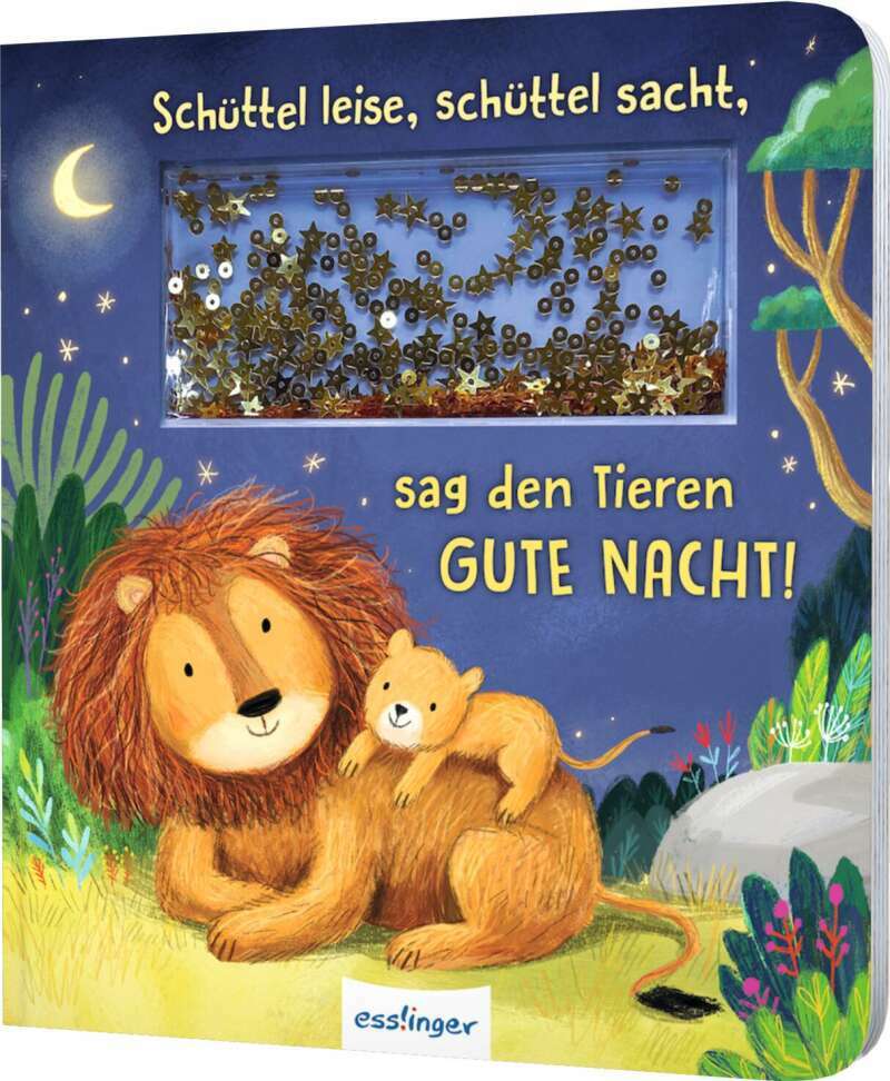 Esslinger Schüttel-Pappe: Schüttel leise, schüttel sacht, sag den Tieren Gute Nacht! (Deutsch, 2022, Madlen Ottenschläger)