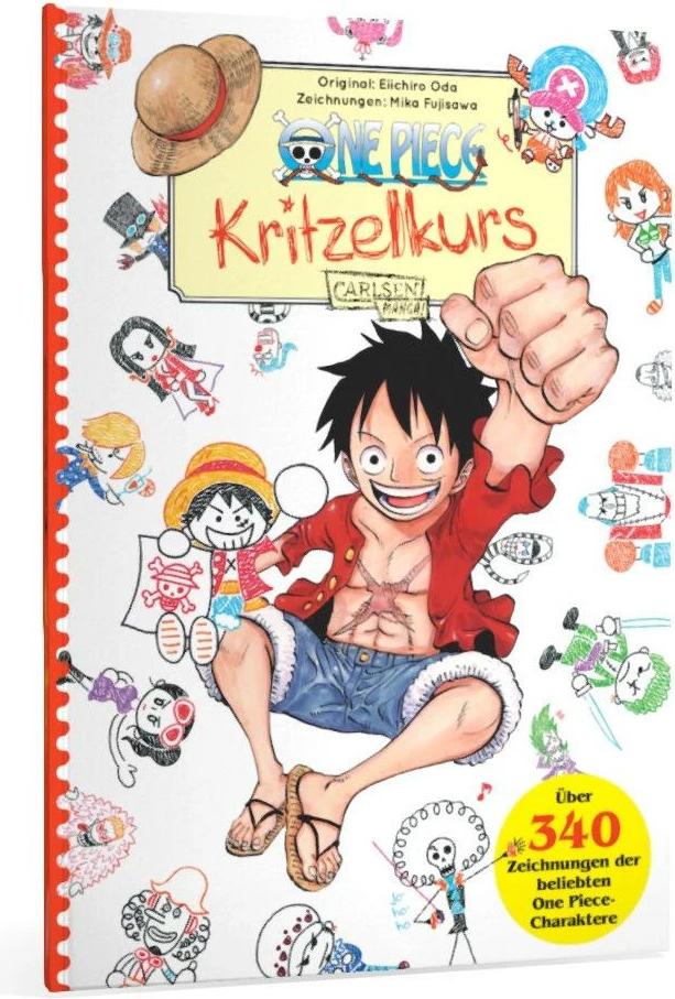 Carlsen One Piece Kritzelkurs (Deutsch, 2023, Eiichiro Oda, Mika Fujisawa, Antje Bockel)