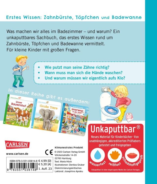 Unkaputtbar: Erstes Wissen: Zahnbürste,