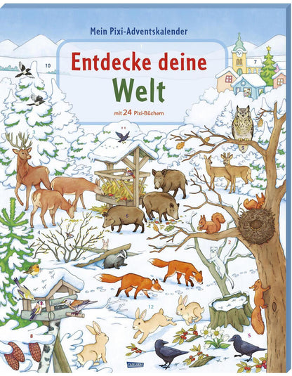 Pixi "Entdecke" Adventskalender 2023, m. 14 Buch, m. 6 Buch, m. 4 Buch