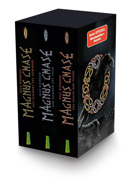 Carlsen Magnus Chase: Magnus-Chase-Schuber (3 Bände im Taschenbuch-Schuber) (Deutsch, 2020, Gabriele Haefs, Rick Riordan)