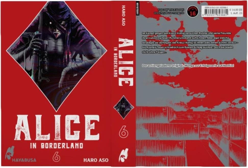 Carlsen Alice in Borderland: Doppelband-Edition 6 (Deutsch, 2023, Haro Aso, Lasse Christian Christiansen)