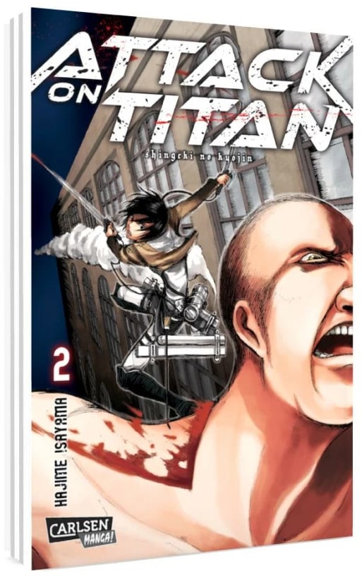 Carlsen Attack on Titan, Band 2 (Deutsch, 2014, Hajime Isayama)