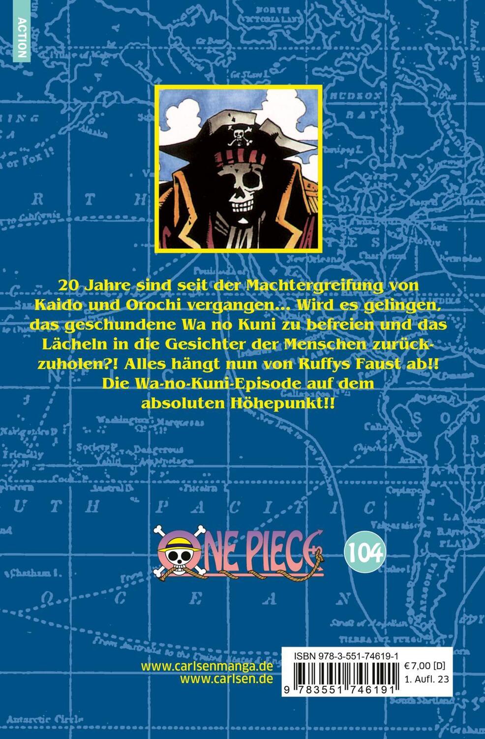 Carlsen One Piece 104 (Deutsch, 2023, Eiichiro Oda, Antje Bockel)