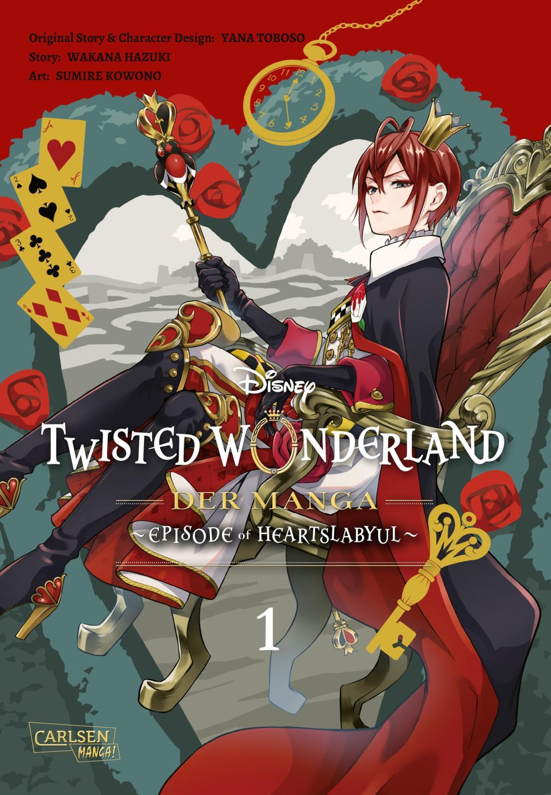 Carlsen Twisted Wonderland: Der Manga 1 (Deutsch, 2023, Wakana Hazuki, Disney, Dorothea Überall, Yana Tobono)