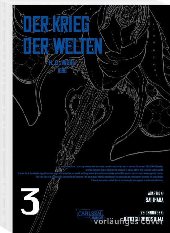 Carlsen H.G. Wells - Der Krieg der Welten 3 (Deutsch, 2022, H. G. Wells, Hitotsu Yokoshima, Sai Ihara, Gandalf Bartholomäus)