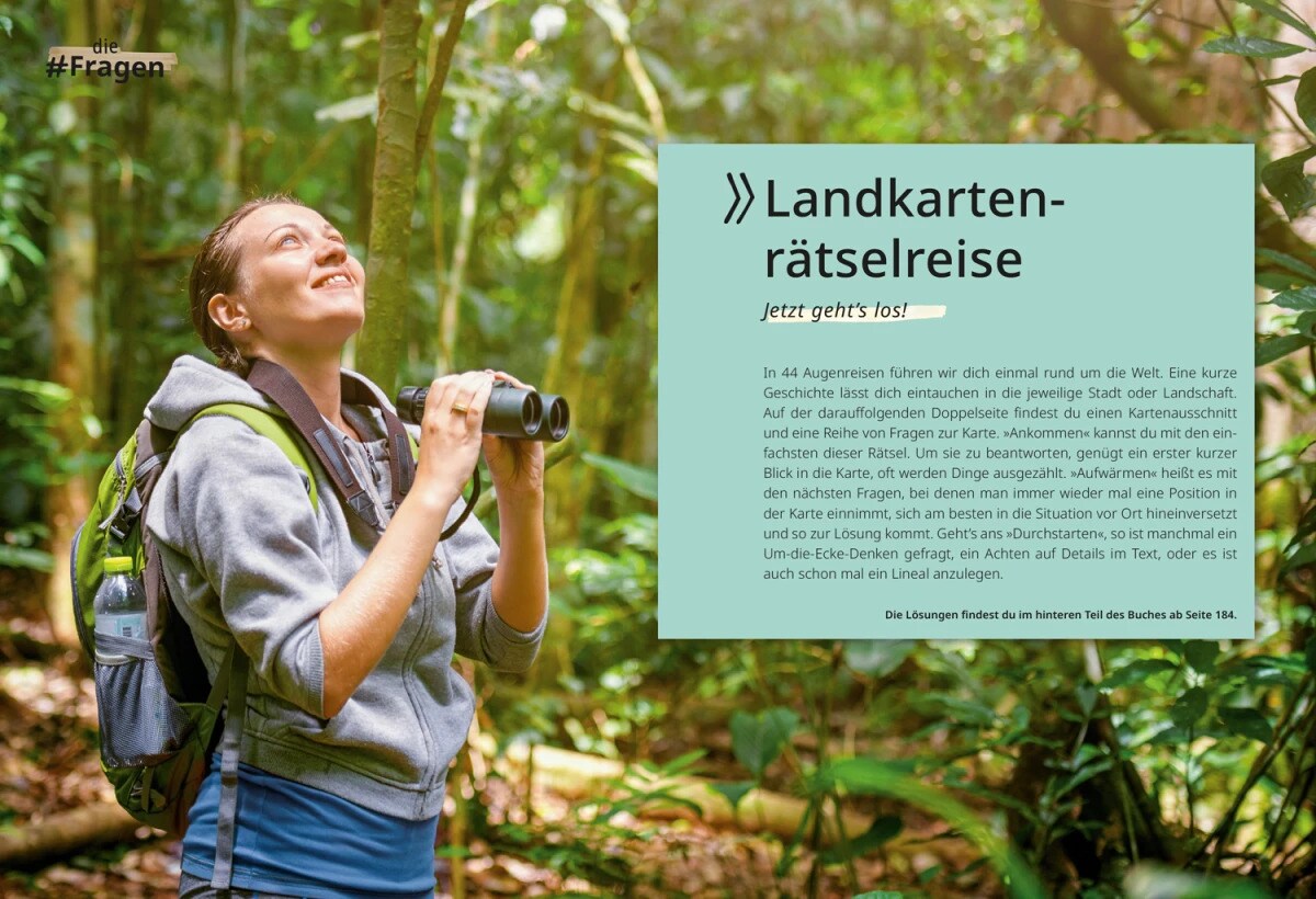 Landkarten-Rätselreise um die Welt