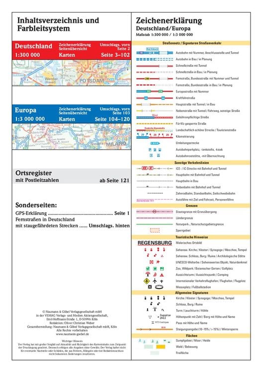 Neuer Strassenatlas Deutschland/Europa 2024/2025