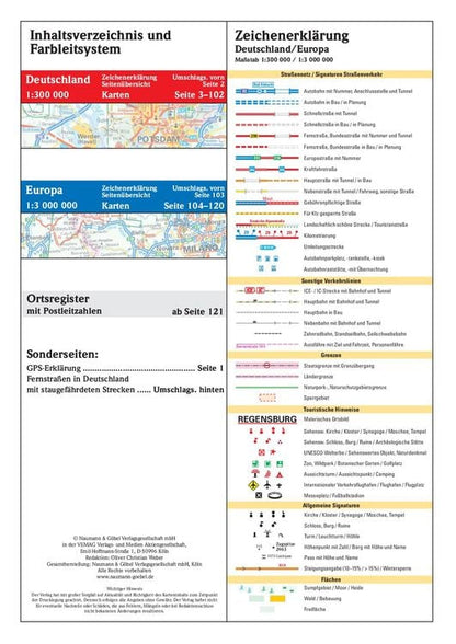 Neuer Strassenatlas Deutschland/Europa 2024/2025