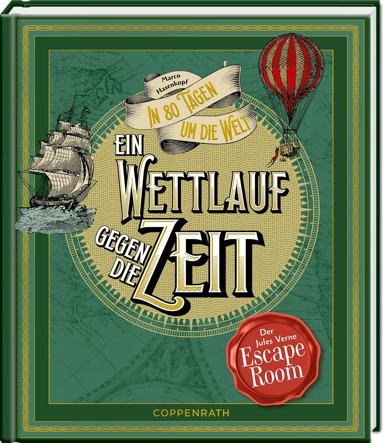 Coppenrath Ein Wettlauf gegen die Zeit. Der Jules-Verne-Escape-Room (Deutsch, 2023, Marco Hasenkopf, Stefanie Bartsch)