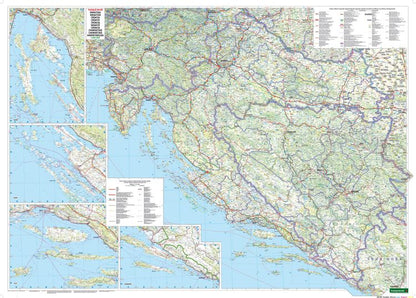 Kroatien, Straßenkarte 1:500.000, freyta