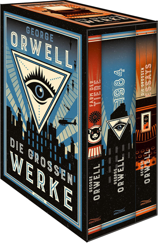 George Orwell, Die grossen Werke. Farm der Tiere, 1984, Die grossen Essays. Im Schuber