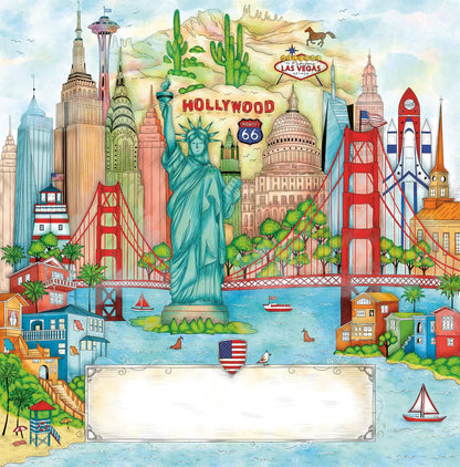 Frech Colorful World Weltreise - Reise durch die USA (Deutsch, 2024, Madalina Tantareanu)