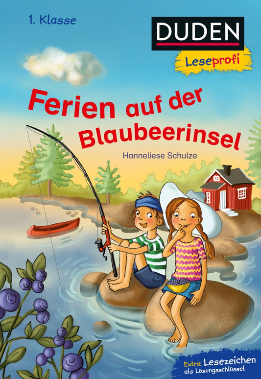 S. Fischer Publishing Duden Leseprofi - Ferien auf der Blaubeerinsel, 1. Klasse (Deutsch, 2021, Hanneliese Schulze, Iris Hardt)