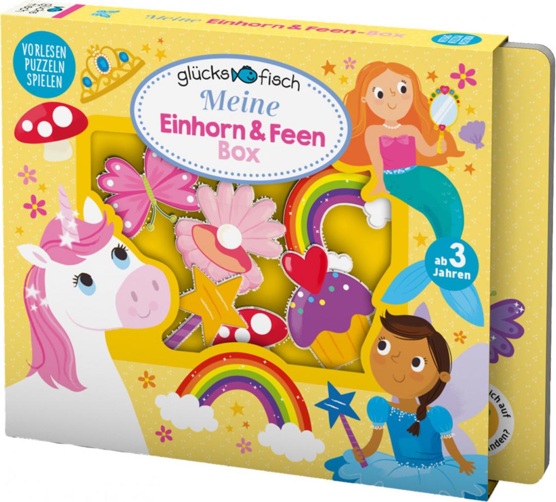 S. Fischer Publishing Glücksfisch: Meine Einhorn und Feen-Box (Deutsch, 2021, Alice-May Bermingham, Samantha Meredith, Aimee Chapman, Kylie Hamley)