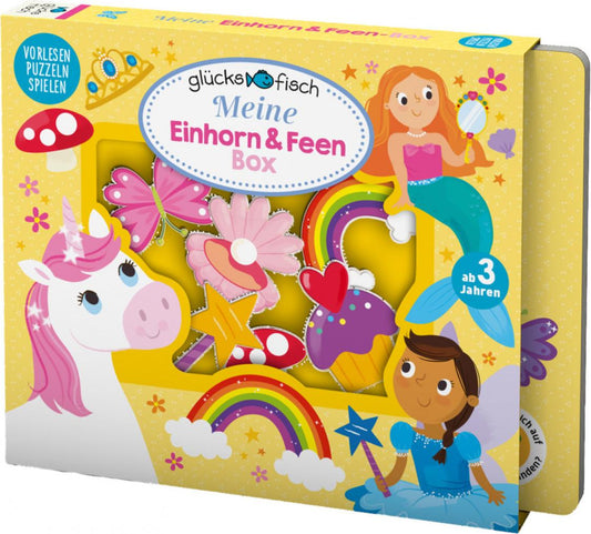 S. Fischer Publishing Glücksfisch: Meine Einhorn und Feen-Box (Deutsch, 2021, Alice-May Bermingham, Samantha Meredith, Aimee Chapman, Kylie Hamley)