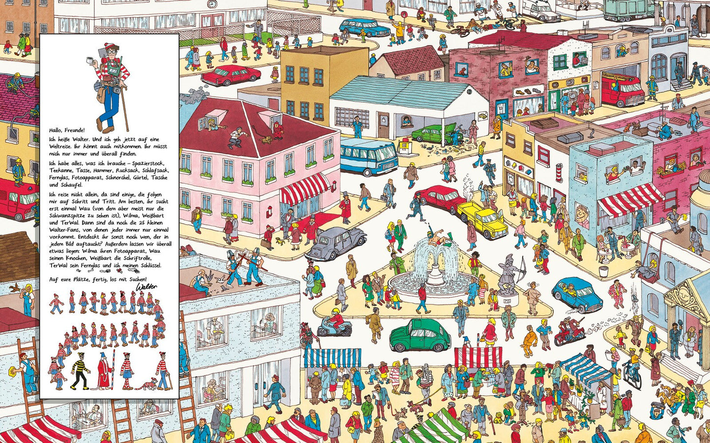 S. Fischer Publishing Wo ist Walter? (Deutsch, 2017, Martin Handford)