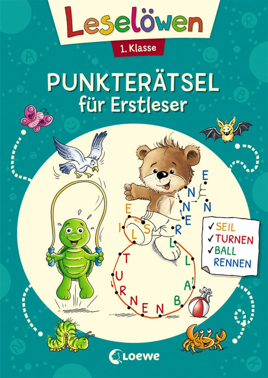 Loewe Verlag Leselöwen Punkterätsel für Erstleser - 1. Klasse (Petrol) (Deutsch, 2019, Loewe Kreativ, Stefan Lohr, Loewe Lernen und Rätseln)