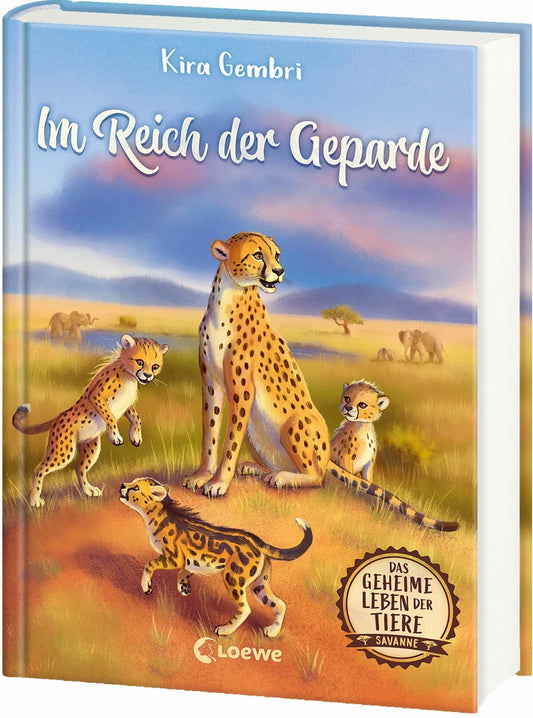 Loewe Das geheime Leben der Tiere (Savanne, Band 3) - Im Reich der Geparde (Deutsch, 2024, Kira Gembri, Jennifer Coulmann, Loewe Kinderbücher)